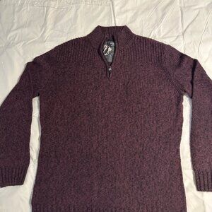 XL Method Mens Sweater Deep Red and Black